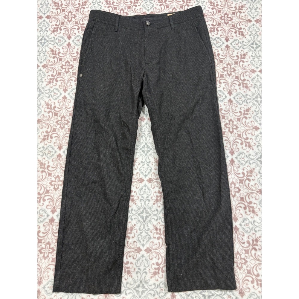 Hugo Boss Orange Shire5-W Mens Regular Fit Pants Grey Italian Fabric Size 32R